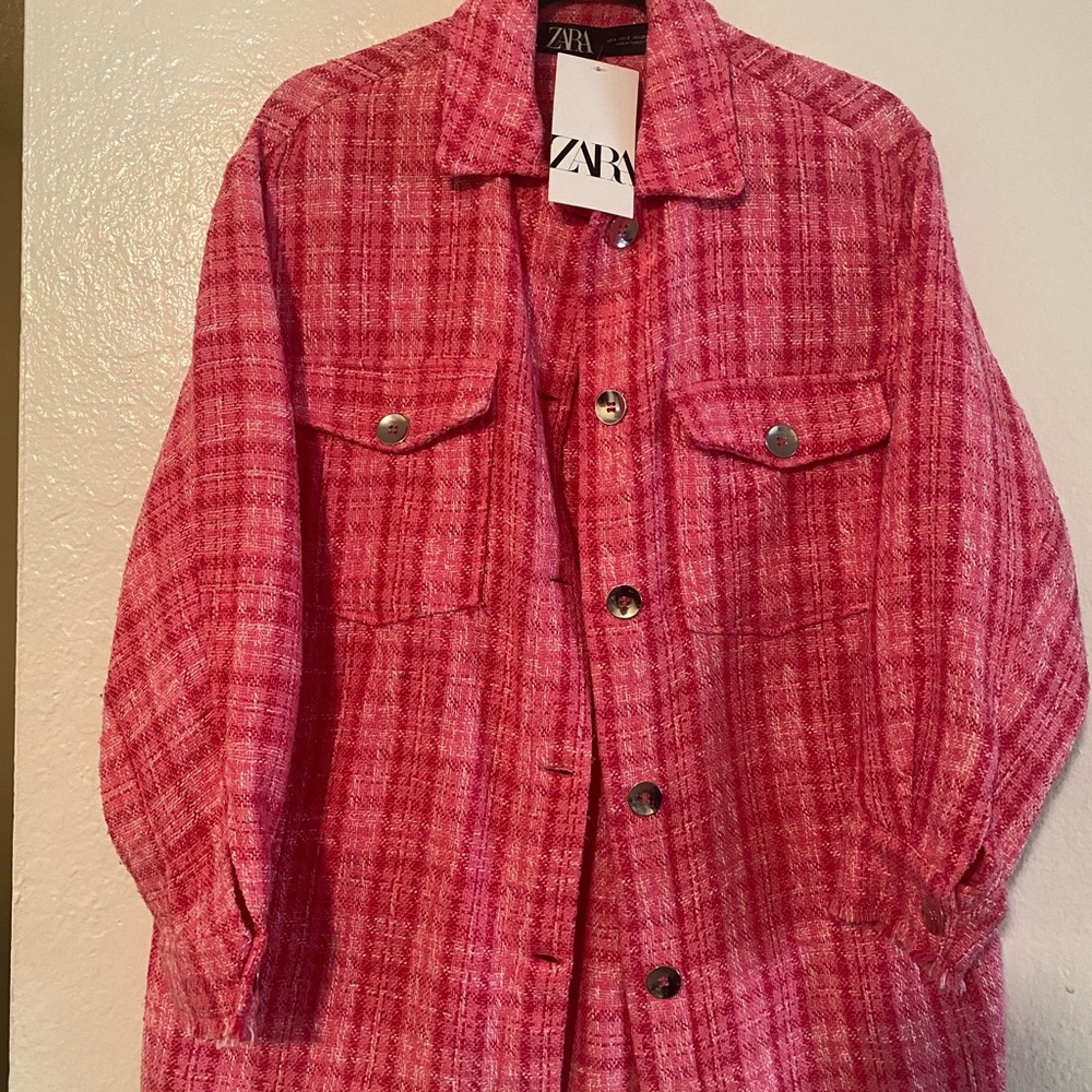 Zara, oversized shirt, size small , new with tag